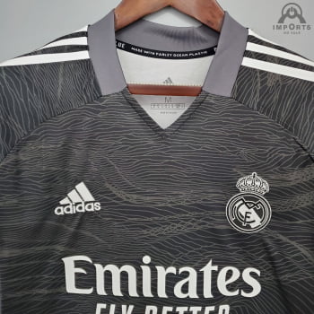 Camisa Real Madrid 21/22 Goleiro - Preto