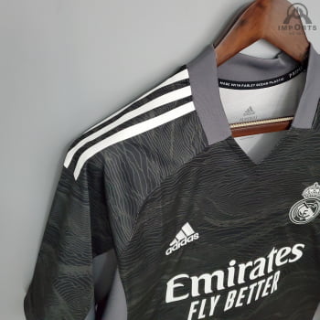 Camisa Real Madrid 21/22 Goleiro - Preto