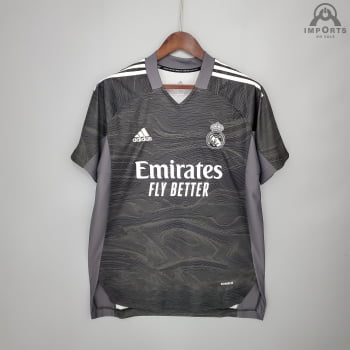 Camisa Real Madrid 21/22 Goleiro - Preto