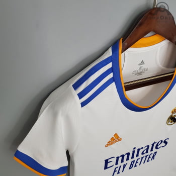 Camisa Real Madrid I 21/22 Versão Feminina + Personalização Grátis 