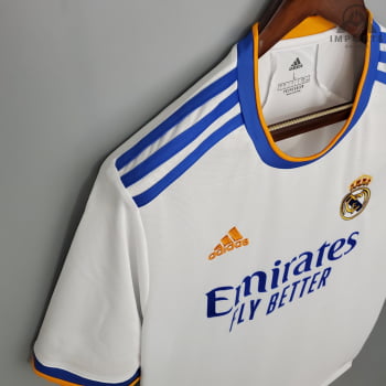 Camisa Real Madrid I 21/22 Versão Torcedor + Personalização Grátis 