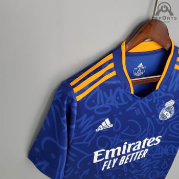 Camisa Real Madrid II 21/22 Versão Torcedor + Personalização Grátis