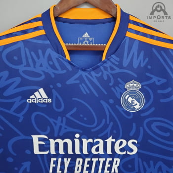 Camisa Real Madrid II 21/22 Versão Torcedor + Personalização Grátis
