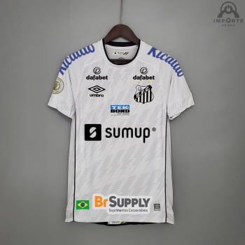 Camisa Santos I 21/22 Versão Torcedor Brasileirão + Personalização Grátis