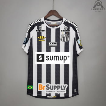 Camisa Santos II 21/22 Versão Libertadores + Patrocínios + Personalização Grátis