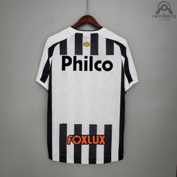 Camisa Santos II 21/22 Versão Torcedor Brasileirão + Patrocínios + Personalização Grátis