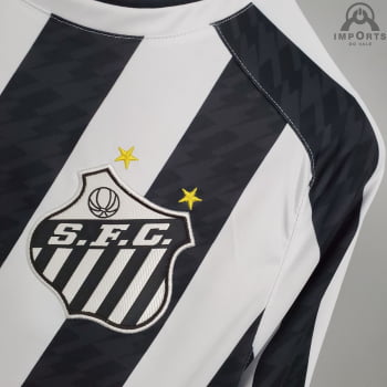 Camisa Santos II 21/22 Versão Torcedor Brasileirão + Patrocínios + Personalização Grátis