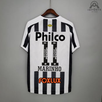 Camisa Santos II 21/22 Versão Torcedor + Patrocínios + Personalização Grátis 
