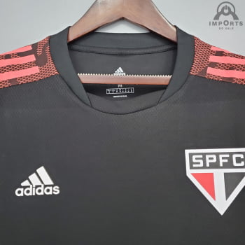 Camisa São Paulo 21/22 Treino - Preto/vermelho