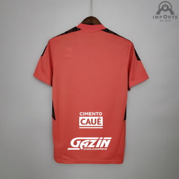 Camisa São Paulo 21/22 Treino - Vermelho/Preto