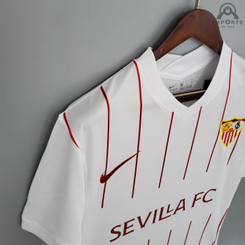 Camisa Sevilla I 21/22 Versão Torcedor + Personalização Grátis