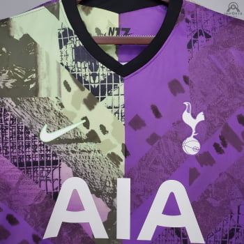 Camisa Tottenham III 21/22 Versão Torcedor + Personalização Grátis 