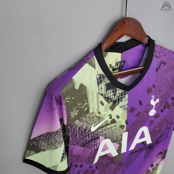 Camisa Tottenham III 21/22 Versão Torcedor + Personalização Grátis 