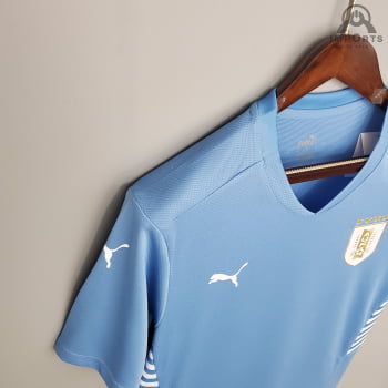 Camisa da Seleção Uruguaia I 21/22 Versão Torcedor + Personalização Grátis