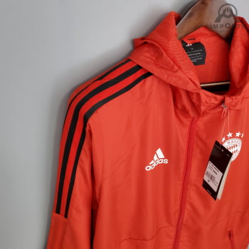 Jaqueta Corta-Vento Bayern de Munique 21/22 - Vermelho