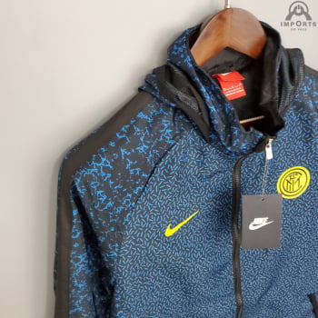 Jaqueta Corta-Vento Inter de Milão 21/22 - Azul camuflado 