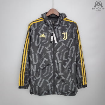 Jaqueta Corta-Vento Juventus 21/22 - Cinza