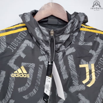 Jaqueta Corta-Vento Juventus 21/22 - Cinza