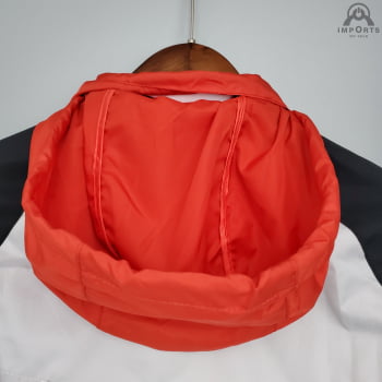 Jaqueta Corta-Vento Liverpool 21/22 - Branco, preto e vermelho