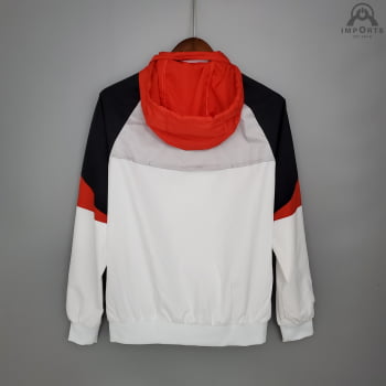 Jaqueta Corta-Vento Liverpool 21/22 - Branco, preto e vermelho
