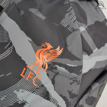 Jaqueta Corta-Vento Liverpool 21/22 - Cinza camuflado
