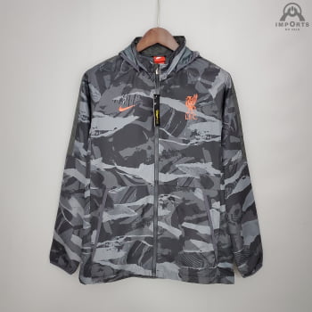 Jaqueta Corta-Vento Liverpool 21/22 - Cinza camuflado