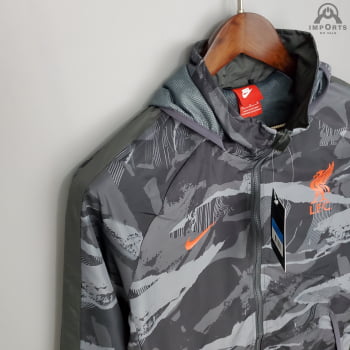 Jaqueta Corta-Vento Liverpool 21/22 - Cinza camuflado