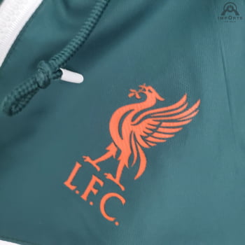Jaqueta Corta-Vento Liverpool 21/22 - Verde, vermelho e branco