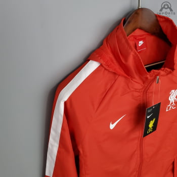 Jaqueta Corta-Vento Liverpool 21/22 - Vermelho 