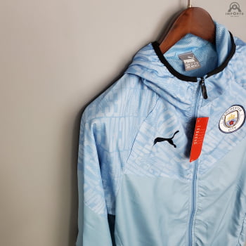 Jaqueta Corta-Vento Manchester City 21/22 - Azul