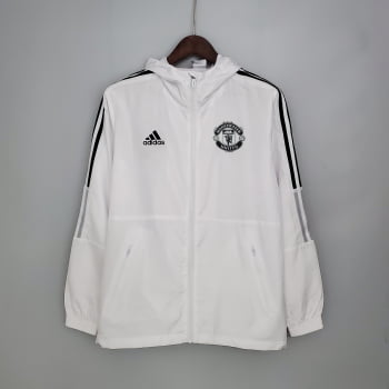 Jaqueta Corta-Vento Manchester United 21/22 - Branco