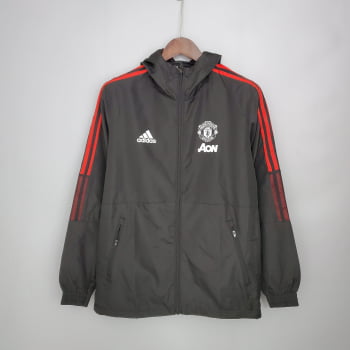 Jaqueta Corta-Vento Manchester United 21/22 - Preto