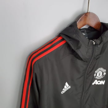 Jaqueta Corta-Vento Manchester United 21/22 - Preto