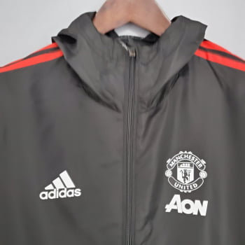 Jaqueta Corta-Vento Manchester United 21/22 - Preto