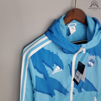 Jaqueta Corta-Vento Real Madrid 21/22 - Azul camuflado 