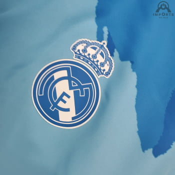 Jaqueta Corta-Vento Real Madrid 21/22 - Azul camuflado 