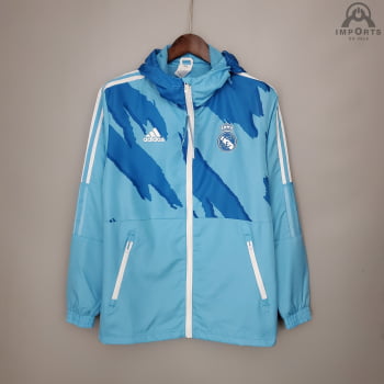 Jaqueta Corta-Vento Real Madrid 21/22 - Azul camuflado 