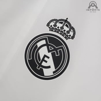 Jaqueta Corta-Vento Real Madrid 21/22 - Branco/preto