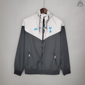 Jaqueta Corta-Vento Tottenham 21/22 - Preto e cinza