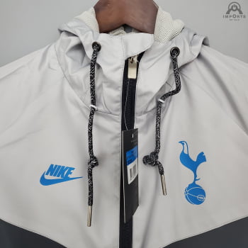 Jaqueta Corta-Vento Tottenham 21/22 - Preto e cinza