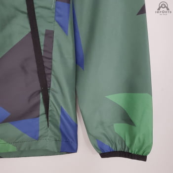 Jaqueta Corta-Vento Tottenham 21/22 - Verde, azul e preto