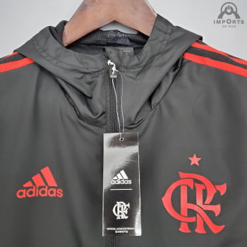 Jaqueta Corta-Vento Flamengo 21/22 - Cinza