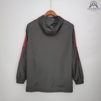 Jaqueta Corta-Vento Flamengo 21/22 - Cinza