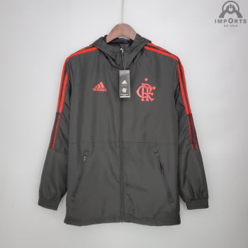 Jaqueta Corta-Vento Flamengo 21/22 - Cinza