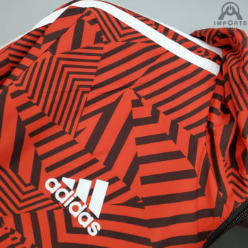 Corta-Vento Flamengo 21/22 -  Vermelho listrado