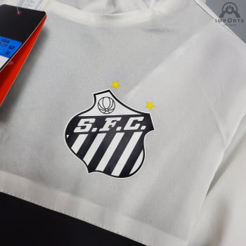 Jaqueta Corta-Vento Santos 21/22 - Branco/preto