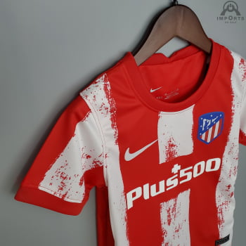 Kit Infantil Atlético de Madrid I  21/22 + Personalização Grátis