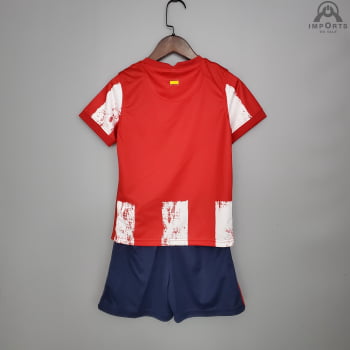 Kit Infantil Atlético de Madrid I  21/22 + Personalização Grátis