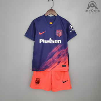 Kit Infantil Atlético de Madrid II 21/22 + Personalização Grátis