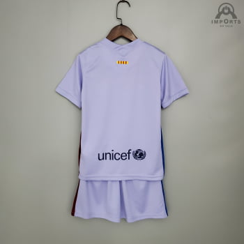 Kit Infantil Barcelona II 21/22 + Personalização Grátis